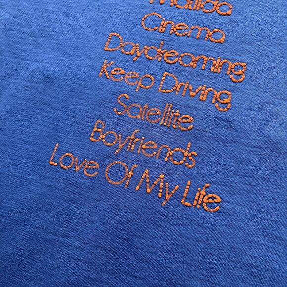 Harry Styles Hoodie Mens L Blue Sweatshirt Love On Tour House Concert Pullover - Picture 14 of 16